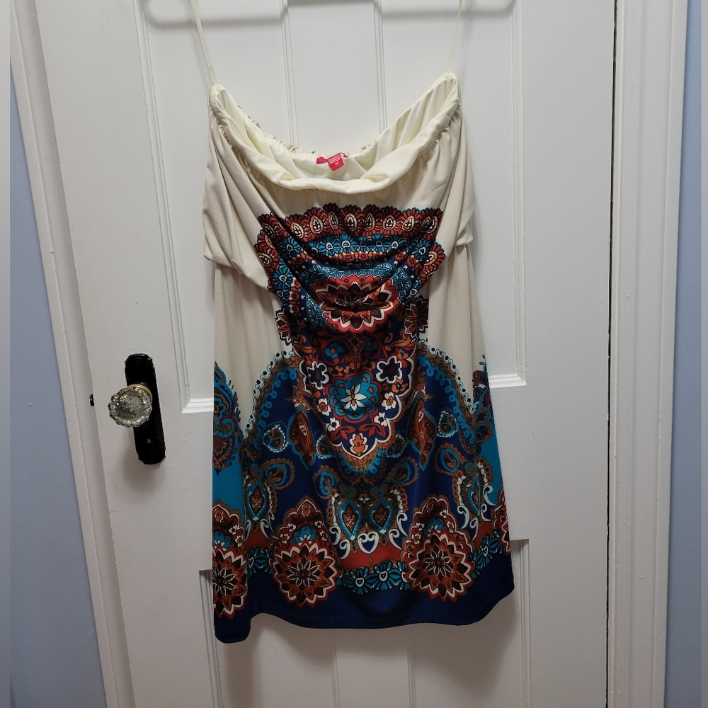 Women's strapless dress, Bongo, size medium, multiple colors